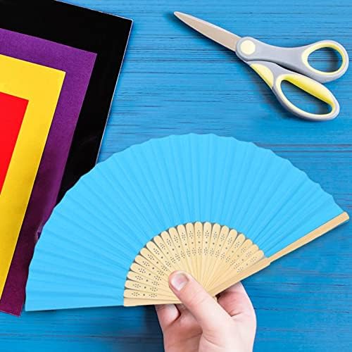 motifa Renkli El Katlanmış Fan, el Hayranları için Kadın, Bambu Katlanır Kağıt El Düzenlenen Hayranları için Düğün Parti ve Ev