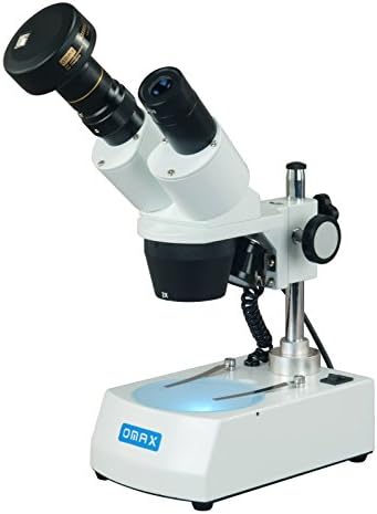 Çift LED ışıkları ve 3MP kamera ile OMAX 20X-40X Kablosuz Stereo Binoküler Mikroskop