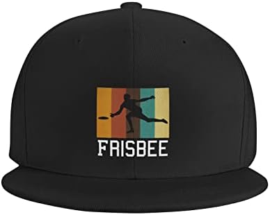 allgobee Snapback Şapka Retro Ultimate Frizbi beyzbol şapkası Hip Hop Düz Bill Baba kamyon şoförü şapkası Siyah