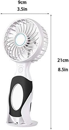DLRUIHENGXIANGMU Mini El Fanı, kişisel Taşınabilir Masa masa fanı ile USB şarj edilebilir pil Işletilen soğutma Fanı Ofis Odası