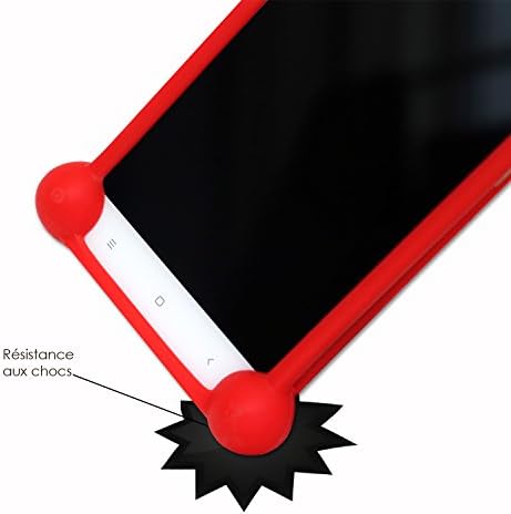 Silikon Tampon Alcatel için kılıf One Touch Pop C3 Kırmızı