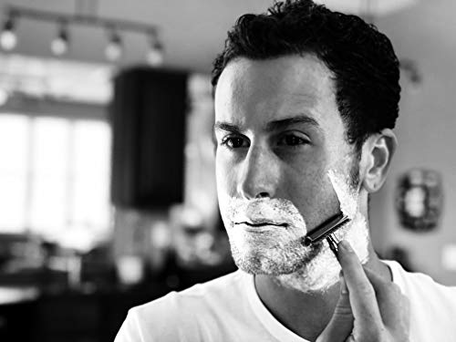 Erkekler için Amerikan Tıraş Tıraş Kremi (8oz) - Orijinal Erkeksi Koku-Premium Doğal Lathering Islak Tıraş Sabunu-Hassas Ciltler