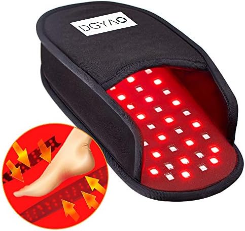 DGXINJUN kırmızı ışık terapi cihazları ayak ağrı kesici Yakın kızılötesi LED Ped 880 NM terlik ayak parmakları için İnstep ev