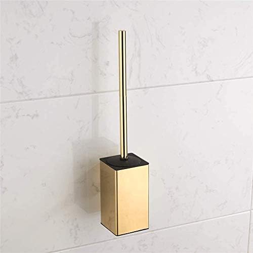 ZYSWP Tuvalet Fırçası Tutucu ile Paslanmaz Çelik, Temizlik ve Ovma Banyo Aksesuarları için Mükemmel (Renk: Altın)