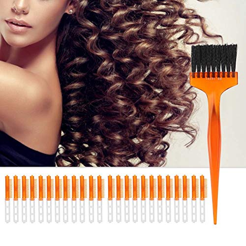 Kıvırcık Saç Rulo Dalgalı Saç Rulo Önemli Kıvırcık Saç Kuaförlük Şekillendirici Aracı(Şeffaf turuncu, 16)