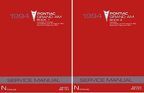 bişko otomotiv edebiyatı 1994 Pontiac Grand Am Shop Servis Onarım Kılavuzu
