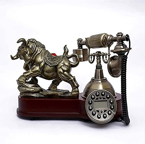 ALİSALQ Retro Vintage Telefon Avrupa Antika Telefon Pastoral Retro Telefon Klasik Telefon Görüşmesi Sabit Düğme Arama