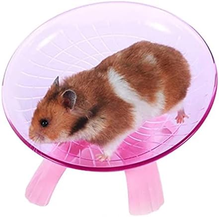TDDGG Pet Hamster Uçan Daire egzersiz tekerleği Hamster Fare Koşu Disk Oyuncak Kafes Küçük Hayvan Hamster Aksesuarları Uçan Daire