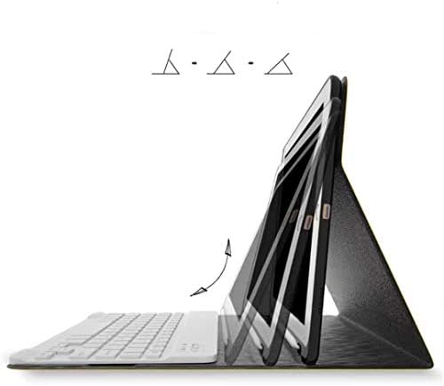 Mermer için iPad Hava 4 Klavye Kılıf ile Manyetik Ayrılabilir kablosuz Bluetooth Klavye ve kalem Tutucu, ince Yumuşak TPU Geri