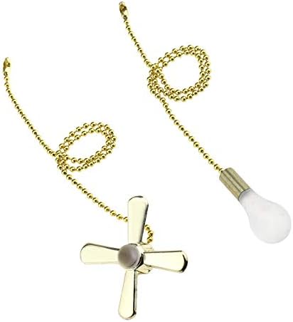 SİNG F LTD çifti Çekici boncuklu çektirme zinciri ile ampul kolye Fan kolye ışık Fan dekorasyon altın