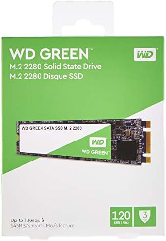 Western Digital WDS120G2G0B WD Green 120 GB Dahili Katı Hal Sürücüsü-SATA-M. 2 2280, 120 GB