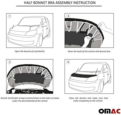 OMAC Oto Dış Aksesuarları Ön Kaput Kapağı Maskesi Kaput Sutyen Elmas Koruyucu / Honda Civic 2006-2011 Uyar