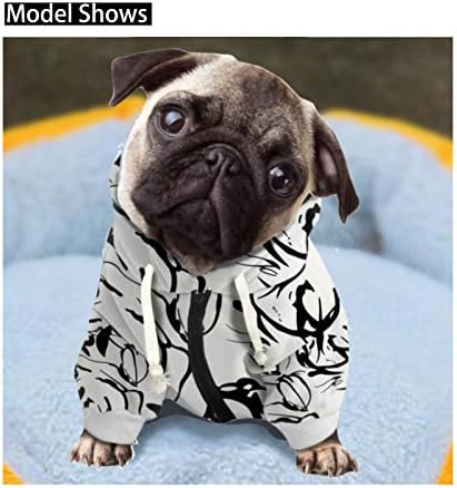 Howilath Köpek Hoodie Sweatshirt, Moda Fermuar Pet Köpek Pamuk Hoodies Sweatshirt Yavru Küçük Köpekler