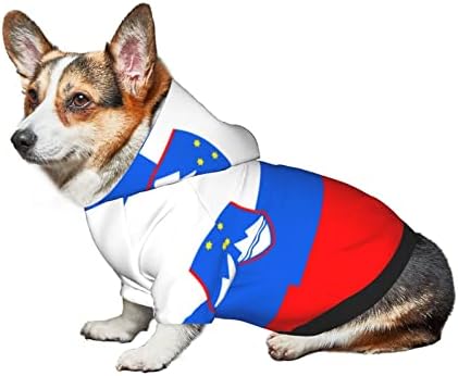 HIFENli Sloven Bayrağı Evcil Hoodies Köpek Ceket Sıcak Köpek Kazak Köpek Ceket