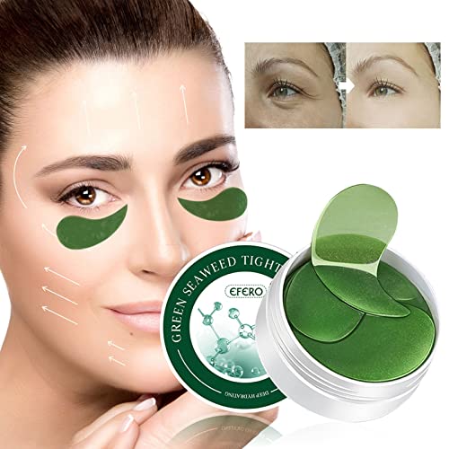 60 PCS Altın ve Yeşil Çay Altında Göz Maskesi İle Anti-Aging Hyaluronik Asit Nemlendirici ve Koyu Halkaları Şişlik Kırışıklıkları