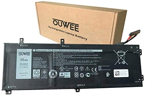 OUWEE V0GMT Laptop Batarya ile Uyumlu Dell G7 17 7700 Serisi Dizüstü 0NCC3D 11.4 V 56Wh 4649mAh 3 Hücreli