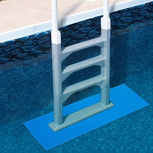 2 Rulo Koruyucu Yüzme Havuzu Merdiven Matı-Pürüzlü Yüzeyli 2.5 mm Kalınlaştırılmış Havuz Basamak Matı Kaymaz Havuz Astarı Merdivenler