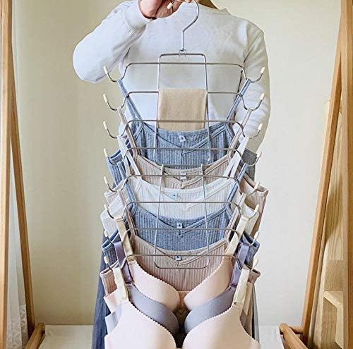 WXZNB Askıları 5 Adet Çok Katmanlı Metal Raflar Katlanır Kravat Iç Çamaşırı Etek Elbise Depolama Askı 8F
