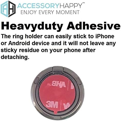 AccessoryHappy Pemium Mermer Tasarım Parmak Yüzük Standı, Halka Tutucu 360° Rotasyon Cep Telefonu Stent Tutucu Kavrama Kickstand
