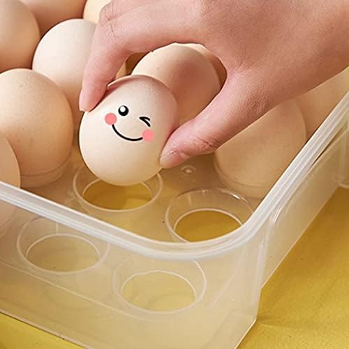 PDGJG Yumurta Karton Buzdolabı Taze tutma saklama kutusu, Kapaklı Mutfak Dondurulmuş Ördek Yumurta Anti-damla yumurta ızgara
