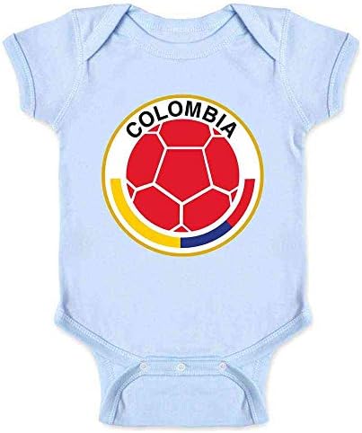 Kolombiya Futbol Futbol Milli Takım Crest Bebek Erkek Bebek Kız Bodysuit