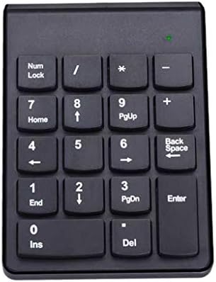 HLOİPYUR 2.4 G Mini USB 18 Tuşları Kablosuz Numarası Pad Sayısal Tuş Takımı Klavye PC Laptop için
