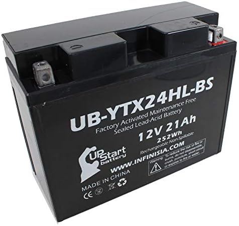 3-Pack UB-YTX24HL-BS Pil Değiştirme için 1986 Polaris Tüm Elektrikli Start Kitleri Kar Araci - Fabrika Aktif, Bakım Gerektirmeyen,