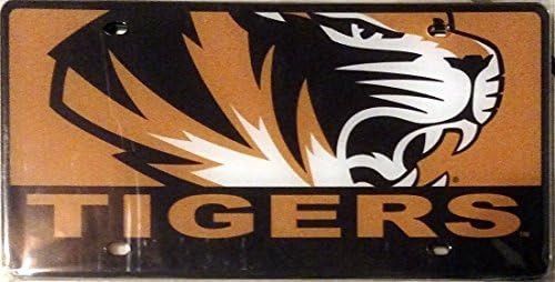 Missouri Tigers Baskılı MEGA Stil Deluxe Lazer Akrilik Plaka Etiketi Üniversitesi