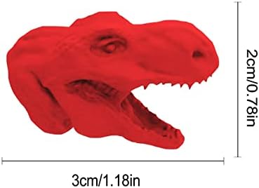 PROKTH 2022 Yeni Diş Macunu Kap-3D Baskılı Çocuklar Bebek Diş Macunu Kap Dağıtıcı-Eğlenceli Dinozor Şekli Diş Macunu Kafa Bebek