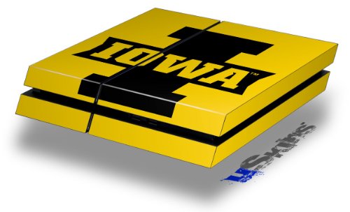 WraptorSkinz Vinil Çıkartması Cilt Wrap Sony PlayStation 4 Orijinal Konsolu ile uyumlu Iowa Hawkeyes 04 ile uyumlu Siyah Altın