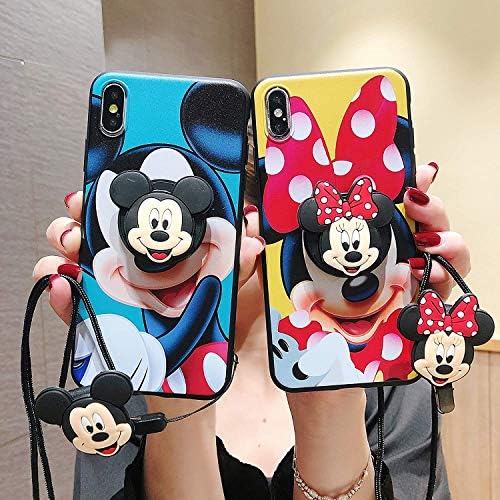 HikerClub iPhone 11 Pro Kılıf - Minnie Mickey Mouse Karikatür Kılıf Yumuşak Silikon TPU Darbeye Dayanıklı Kılıf telefon tutucu