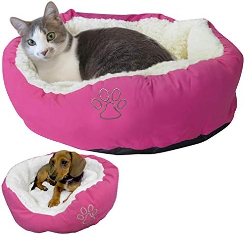 Kedi/Küçük Köpek için Evelots Pet Yatak-Yeni Model-Yumuşak-Sıcak / Rahat-Kolay Yıkama-5 Renk