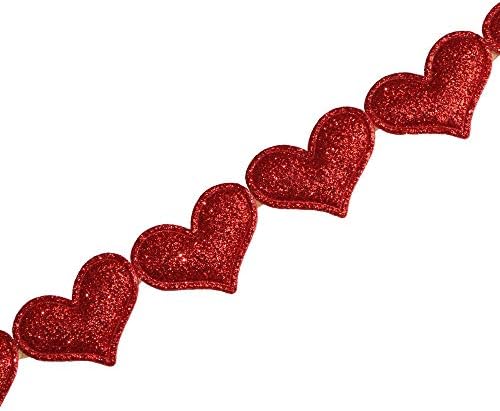Glitter kalpler kafa bandı elastik aşk kalp moda saç aksesuarları