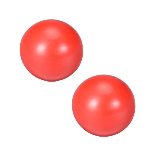 uxcell 2 Adet Termoset Topu Topuzu M8 Kadın Dişli Makine Kolu 25mm Çap Pürüzsüz Jant Kırmızı