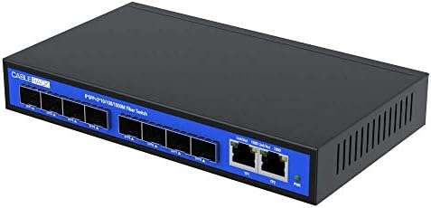 4 Tekli ve 4 Çok Modlu SFP Alıcı-Vericili CableRack 8 Portlu SFP Yönetilmeyen Ethernet Optik Anahtarı