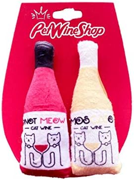 Kedi şarap Pawty peluş paketi Catnip CatWine kediler ve yavru kedi için ayarla