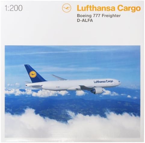 Daron Herpa Lufthansa Kargo 777F Reg D-Alfa Yapı Kiti (1/200 Ölçek)