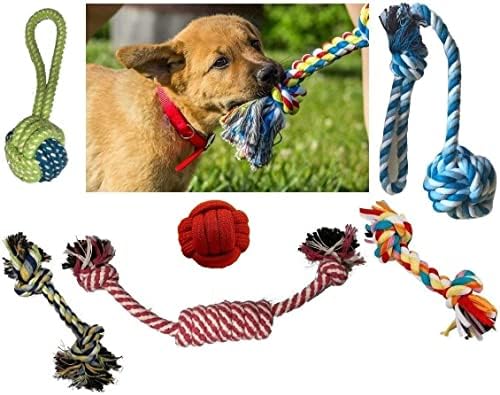 OLİVİA & AİDEN Köpek Oyuncak Seti (16 Paket) – Çeşitli Köpek Halat Oyuncaklar| Köpek Halat Frizbi, Düğümlü Köpek Diş çıkartma