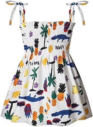 Yürüyor Çocuk Bebek Kız Yaz Elbise Çiçek Fırfır Askı Rahat Elbiseler Backless A-line Prenses Sundress Playwear