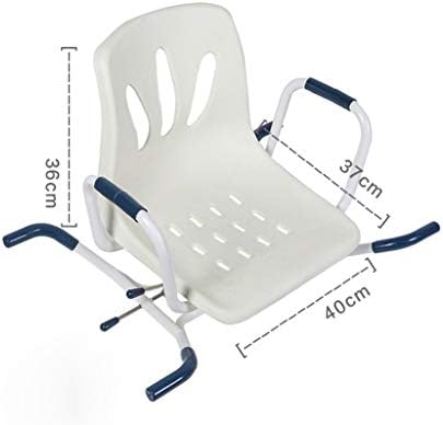 LCF 360° Dönen Banyo Oturağı, Küvet Dönen Duş, Arkalık + Kol Dayamalı Banyo Sandalyesi, Hamile Kadınlar/Yaşlılar/Engelli Kullanım