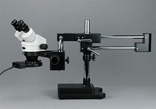 AmScope SM-4BZ-FRL-B profesyonel Binoküler Stereo Zoom mikroskop, wh10x Oküler, 3.5 X-90X Büyütme, 0.7 X-4.5 X Zoom objektifi,