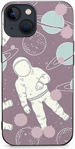 Qyhero telefon kılıfı Karikatür Astronot Gezegenler Cep Telefonu Temel Kılıfları ile Uyumlu iPhone 13/13 Mini / 13 Pro / 13 Pro