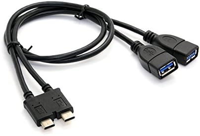 100 adet / torba Çift USB 3.1 Tip-C USB 3.0 A Kadın OTG Veri Kablosu için Yeni 13 inç Laptop Pro 50 cm, 50 cm