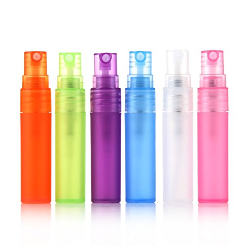 Elfenstal-6pcs 12 pcs 24 pcs 5 ml 1/6 OZ Atomizer Boş Mat Plastik şişe Sprey Doldurulabilir Parfüm Parfüm Koku Örnek Şişe Temiz