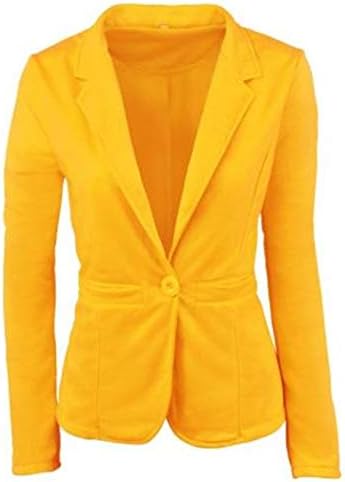 Andongnywell kadın Moda Rahat Uzun Kollu Ince Ofis Blazer Ceket Takım Elbise Rahat Küçük Takım Elbise Ceketler