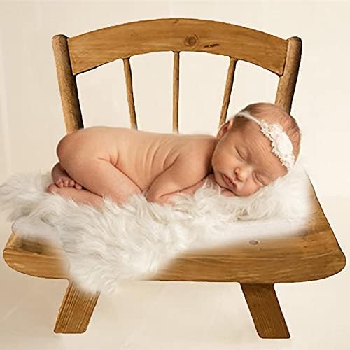 Ahşap Yatak için Bebek, Ahşap Yatak Sahne, Mini bebek yatağı Fotoğraf Fotoğraf Sahne, Yenidoğan Bebek Mini Ahşap Yatak, yenidoğan