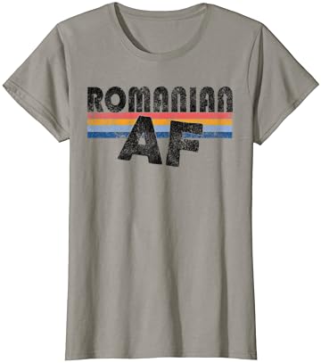 Vintage Tarzı Romen AF T Gömlek Romanya Gag Hediye