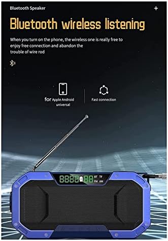 KSDCDF Acil Güneş El Krank Radyo-AM / FM / NOAA Hava Radyo, taşınabilir Survival Radyo ile LED el feneri,cep Telefonu Şarj Cihazı,