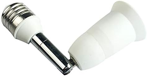 Maserfaliw 2 ADET E27 Lamba Adaptörü, Ayarlanabilir E27 Genişletici Lamba Adaptörü Ampul Tutucu Splitter ışık Soket Bankası