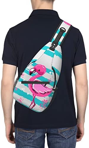 Flamingo Unisex Göğüs Çanta Crossbody tek kollu sırt çantası Seyahat Yürüyüş Sırt Çantası Crossbody omuzdan askili çanta İçin